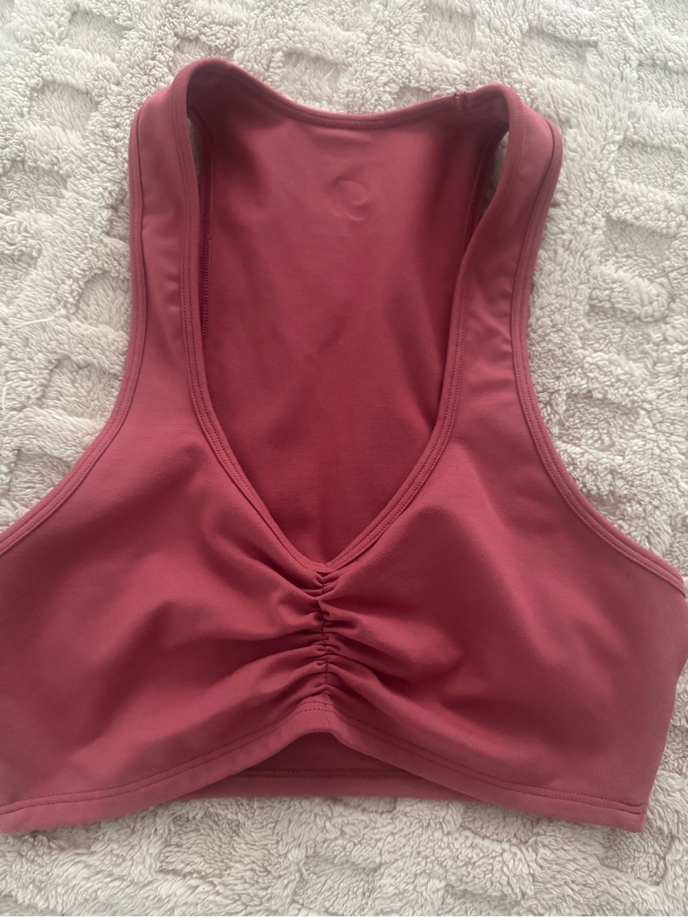 Bombshell Sportswear  Ruched Front Sports Top size SM